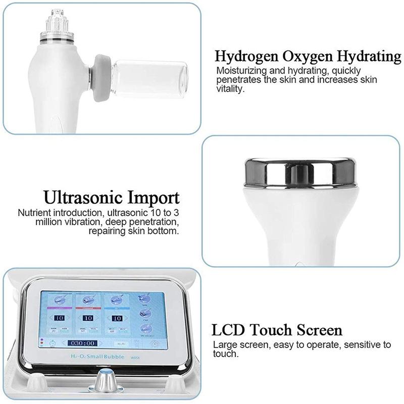 6 в 1 Bubble Oxygen HydraFacial Machine Hydra Facial Machine Пузырьковая машина для лица Водородная микродермабразия Салон