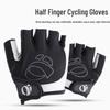 Anti-Shock Half-Finger Cycling Gloves with Silicone Grip