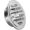 Okryain 100mm Round Ventilation Grille, Stainless Steel, for Ducts, Indoor Ventilation, with Insect Screen, for Duct Hose and Pipe Connections, Plumbi