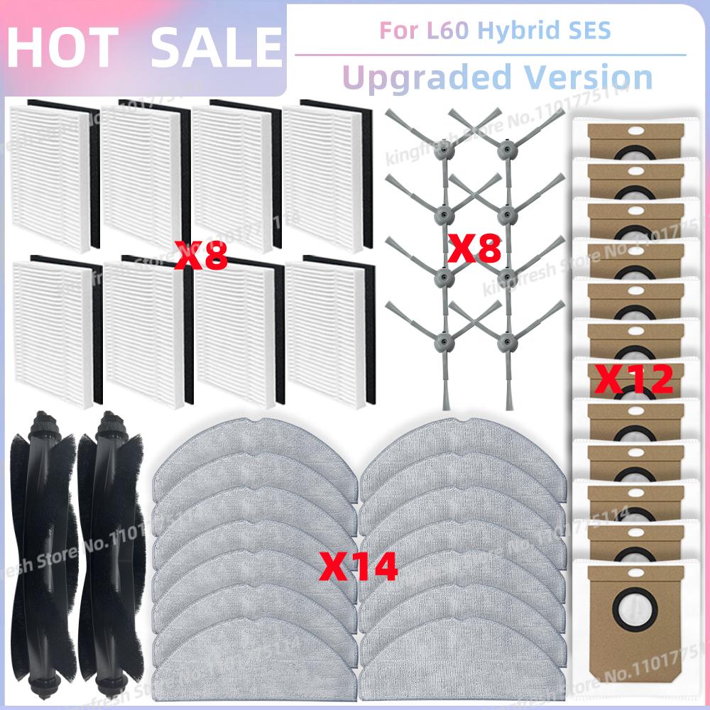 Fit For Eufy G50 Hybrid, L60 Hybrid / L60 Hybrid SES Vacuum Parts Roller Side Brush Hepa Filter Mop Cloth Dust Bag Accessories