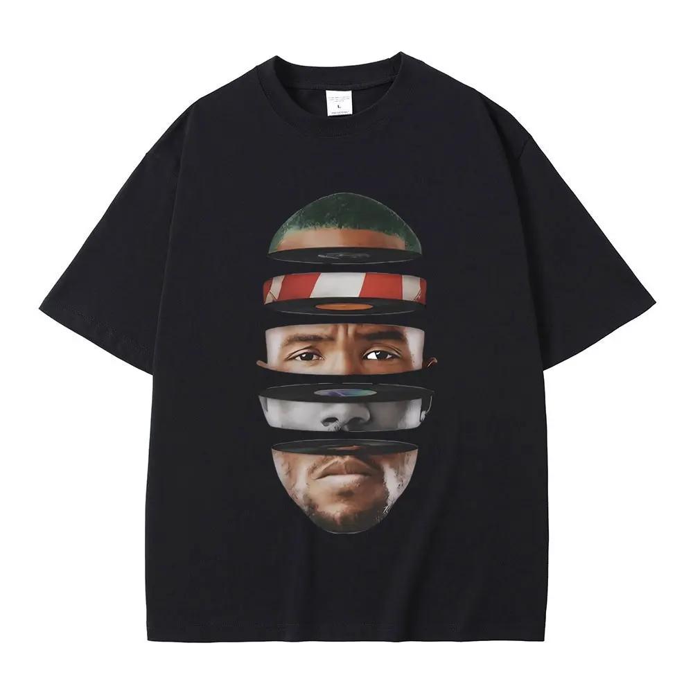 Футболка с принтом Rapper T Shirt Channel Orange Графическая футболка Океан Оверсайз футболки Блондин Хип-Хоп Винтажная футболка Мужская уличная одежда