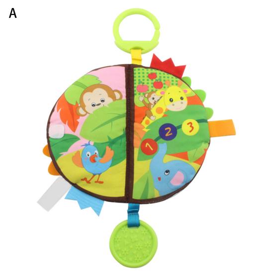 Раннее обучение головоломка игрушки милые подвесные детские мягкие погремушки тканевая книга прорезыватель игрушка малыш