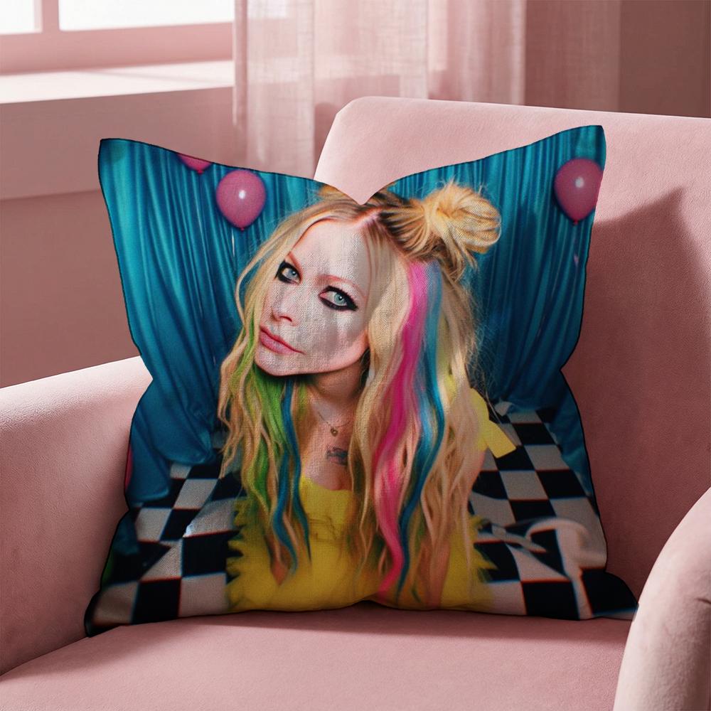 A-Avril Ramona Lavigne Наволочка для подушки Многоцелевая наволочка для дома и автомобиля - Двусторонняя, Мягкая и Прочная для ежедневного использования