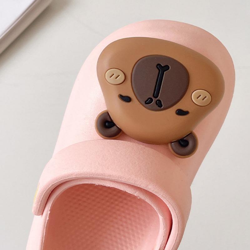 Детские тапочки Летние Мальчики Девочки Нескользящие Носимые Милые Детские Мультяшные Медвежьи Туфли Отверстия Оптовая Продажа Сандалии Для Малышей