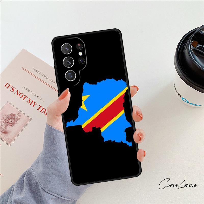 Чехол для телефона с флагом Демократической Республики Конго Для Samsung Galaxy S24 S25 S23 S22 Ultra Note 10 20 Plus S20 S21 FE Чехол