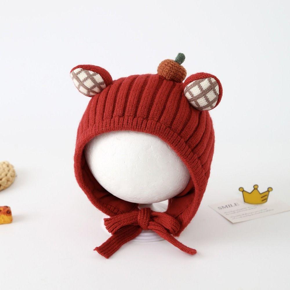 Cold-Resistant Toddler's Plush Knitted Hat Breathable Kids Ear Protection Hat Winter Season