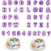 40 Pcs Cute Alphabet Number Character Letter Cookie Cutter Fondant Cake Biscuit Baking Mould DIY Handle Kitchen Baking Supplies