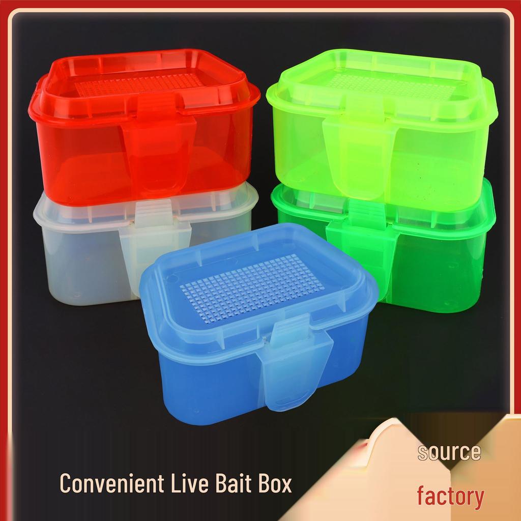 Прозрачный дышащий контейнер для живой наживки для червей – Защита от высыхания, Пластиковый аксессуар для рыболовной снасти
