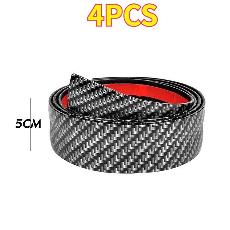 Universal Car Stickers Doorsill Bumper Threshold Step Carbon Fiber Protector Guard Strip Sticker Anti Scratch Strips Film Interior Mirrors 6