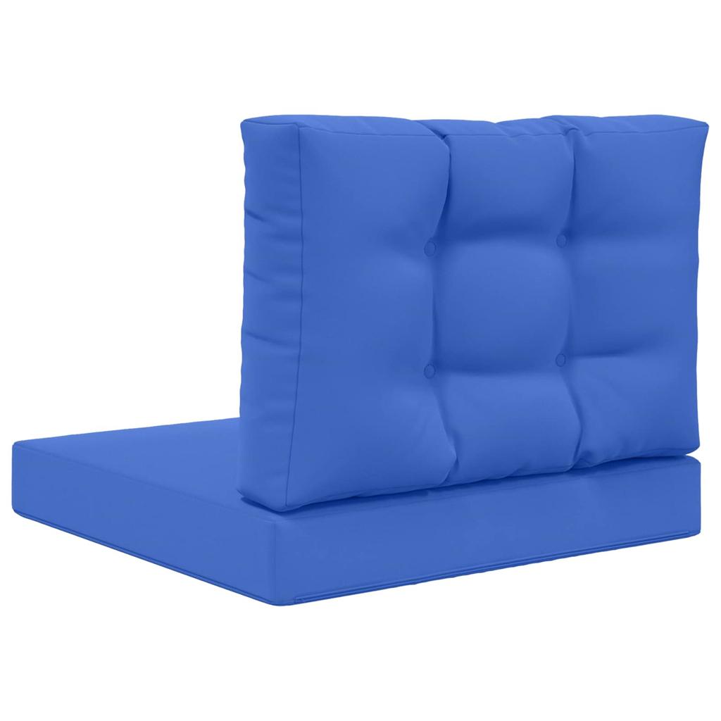Outdoor Sofa Cushions 2 pcs Royal Blue Polyester