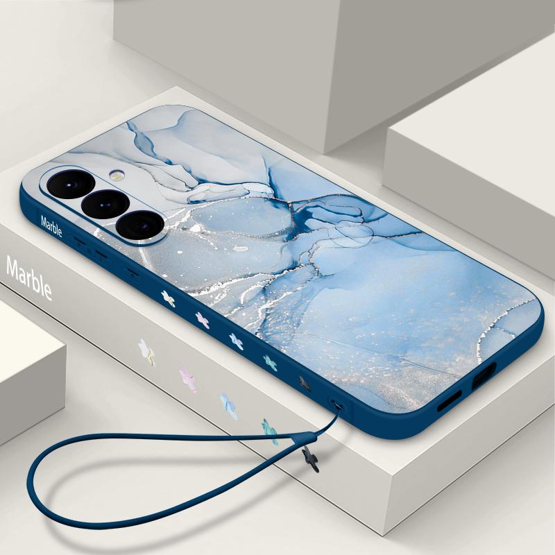 Акварельный мраморный чехол для Samsung Galaxy S26 S25 Ultra S24 S23 S22 Plus S21 FE A15 A16 A17 A35 A36 A54 A55 A56 5G Мягкая крышка