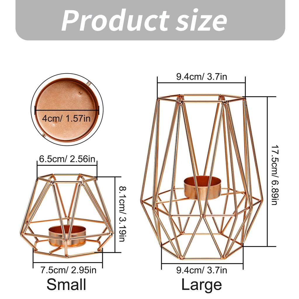 Элегантный геометрический подсвечник, подставка для чайных свечей, для современного украшения дома и подарков