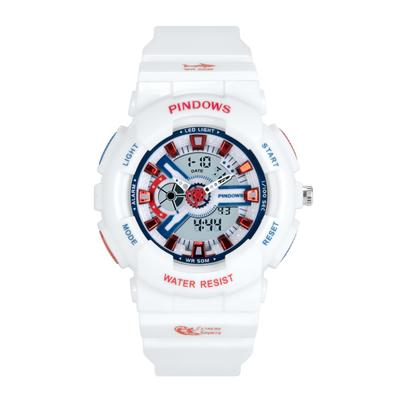 Спортивные часы Аналогово-цифровой LED-дисплей 50м Многофункциональный Фитнес-трекер для активного отдыха Женские Водонепроницаемые, Для бега, Походов,