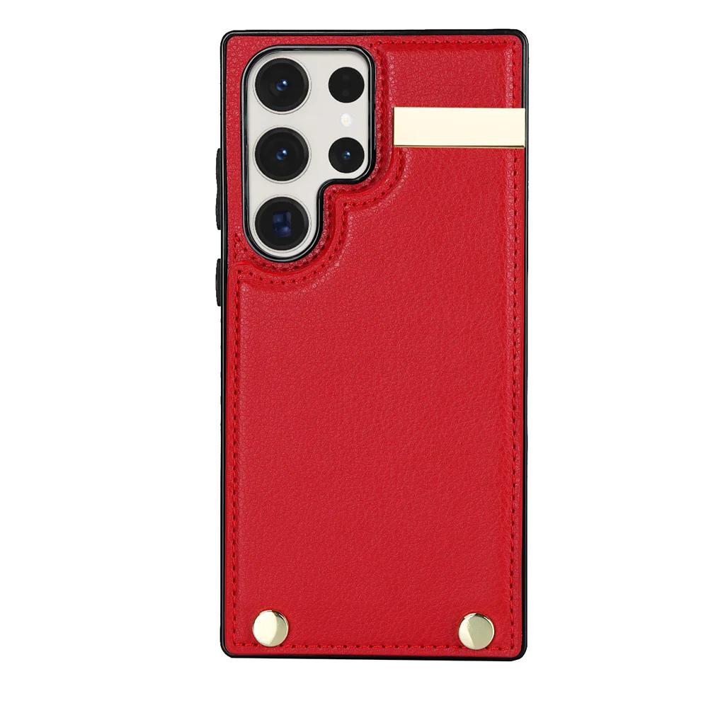 Для Samsung GalaxyS23 S22 S21 S20 Ultra Note20 10 Дизайн Органайзер Многослотовый Карман для Карт и Монет Кожаный Кошелек Чехол для Телефона