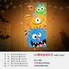 Halloween decorations: Little pumpkin stickers, bar and KTV scene decorations, glass door stickers, cute ghost wall stickers