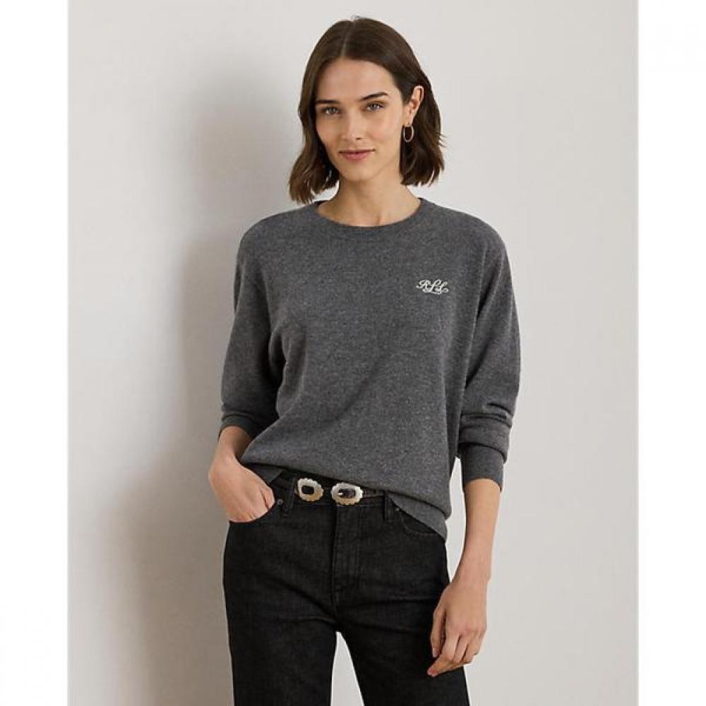 Ralph Lauren Embroidered Cashmere Crewneck Sweater Wmlrswes6820841020