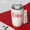 Термокружка Germ Coca-Cola, коллаборация, мокка, белая, 400 мл