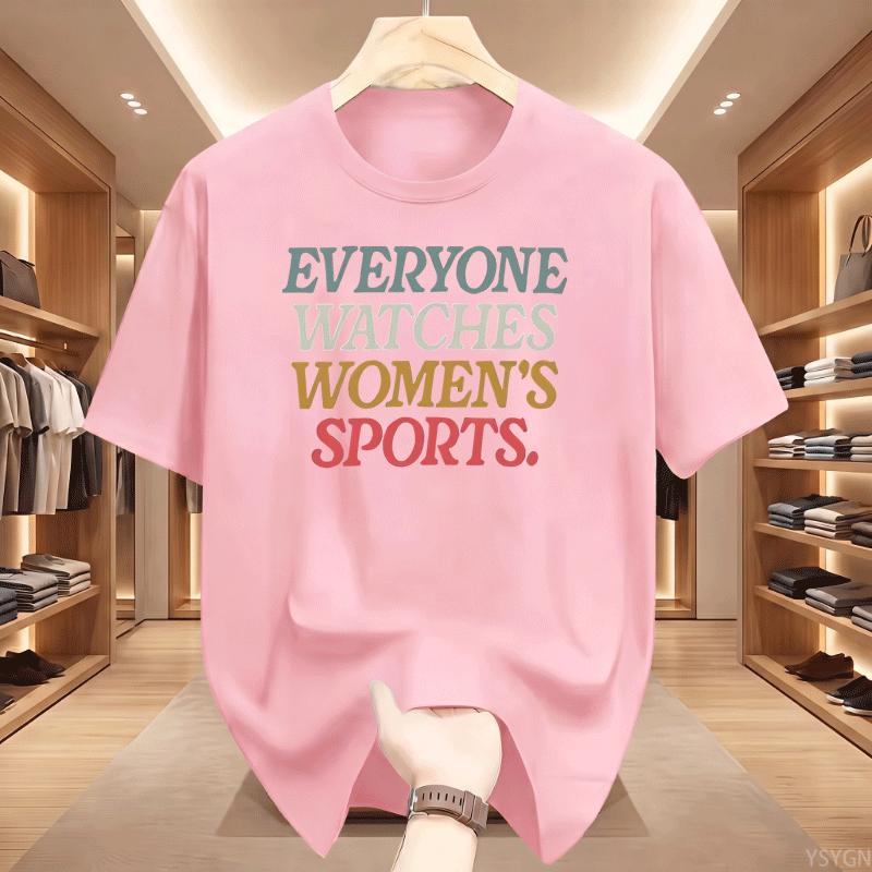 Everyone Watches Unisex Sports T Shirt Sports Tee Feminist Graphic Tshirts Short Sleeve Tshirt Youth Tee Streetwear Clothing Tops