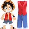 Косплей Фильм One Piece Луффи Тот же Мальчик Два предмета Хэллоуин Косплей Набор из двух предметов