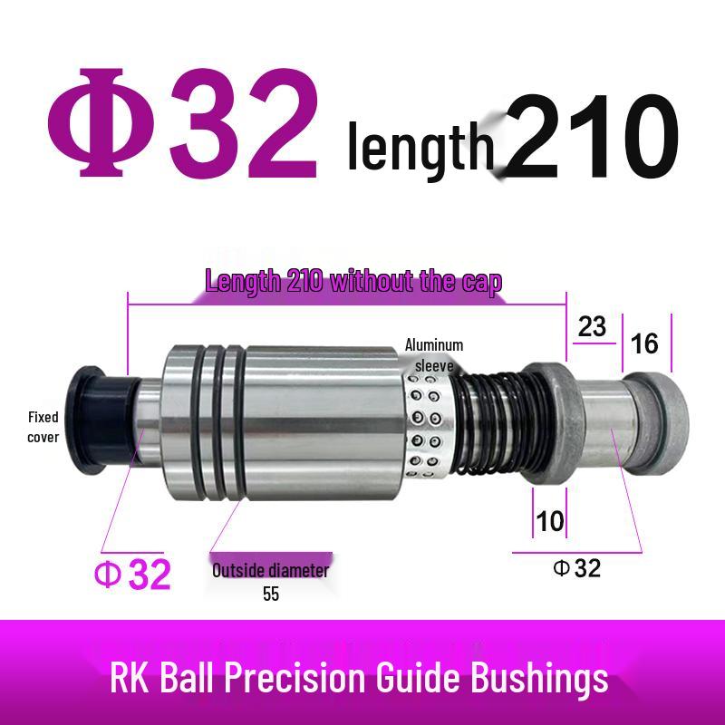 Replacement Disc Mill Mold Accessories - Cross Roller Rolling Rubber Sleeve & Outer Guide Post Bushing Set