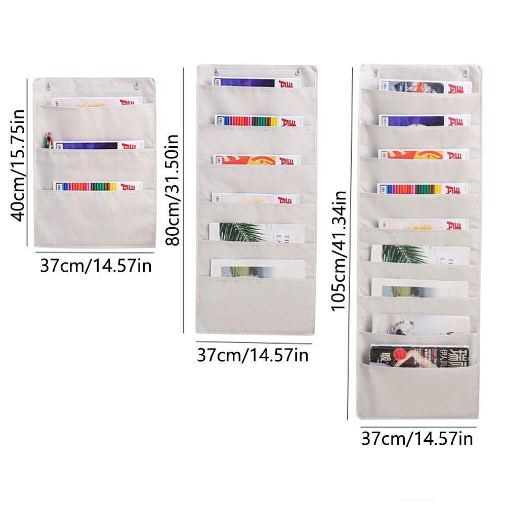 Многослойные настенные подвесные сумки для хранения 3/6/9 карманов Подвесная папка для файлов Офис