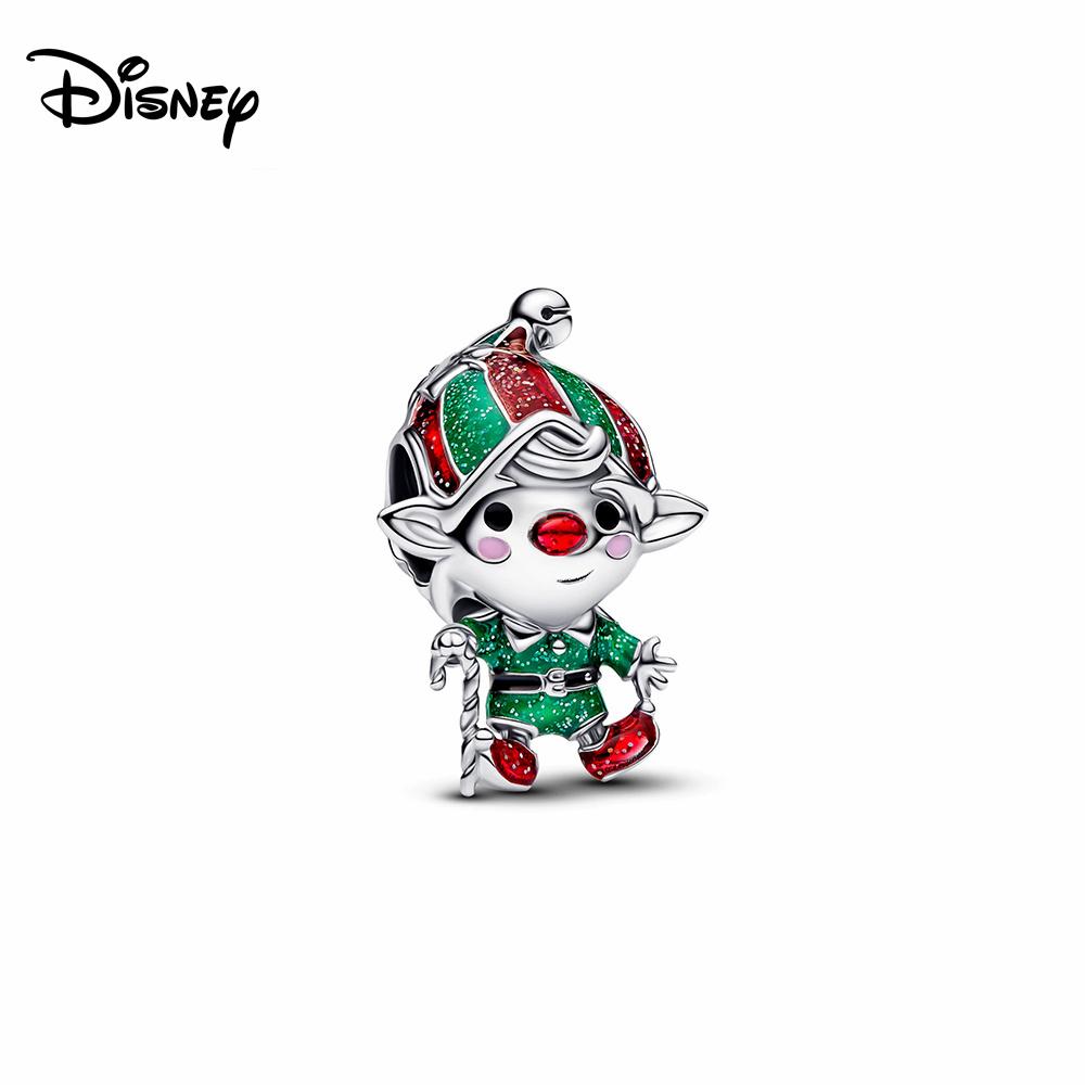 Disney 925 Silver Minnie Strawberry Bear Charms Beads Fits 3mm Original Bracelet Necklace Womens DIY Fine Jewelry Gifts