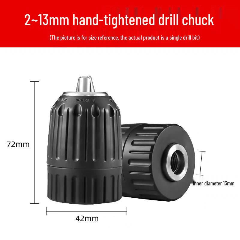 Самозажимной храповый сверлильный патрон, 10/13 мм, с аксессуарами для соединительного стержня