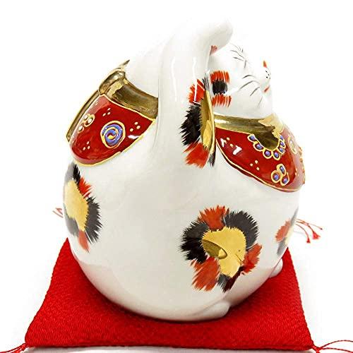 Японский Манэки-нэко Правая лапа Счастливый кот Кутани Керамика