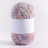 1 Roll DIY Knitting Crochet Rainbow Color Mohair Yarn 50g/ball Hand-woven Dot Comfortable