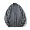 2025 Autumn Men Casual V-Neck Cardigan Men Solid Color Button Sweatercoat Male Knitted Warm Sweater Cardigan Male Loose Coats
