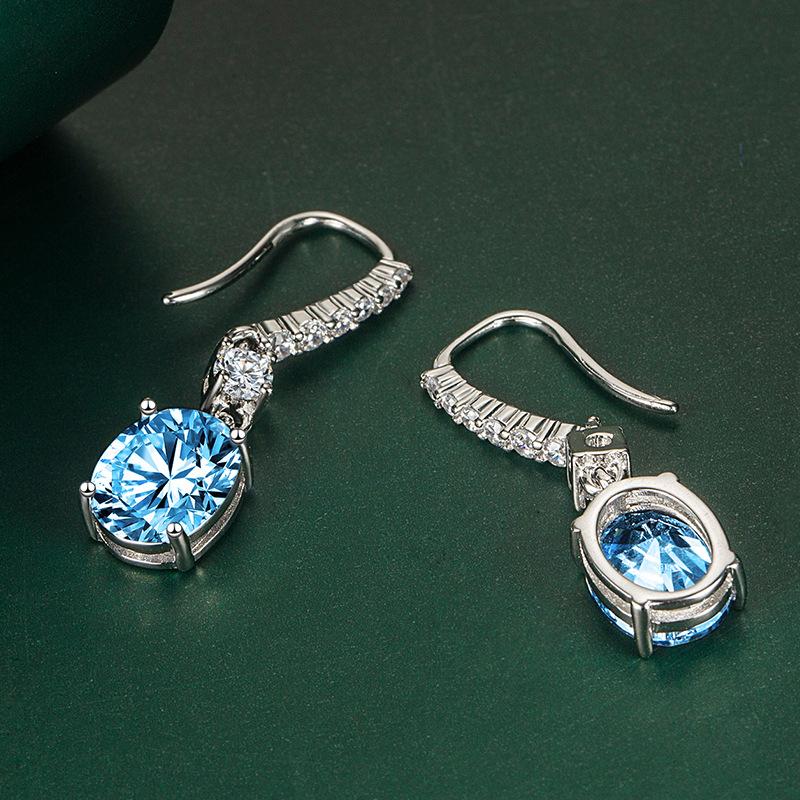 Sace Gems Классические серьги из медного сплава с цирконом, женские ювелирные изделия, свадебный подарок для вечеринки