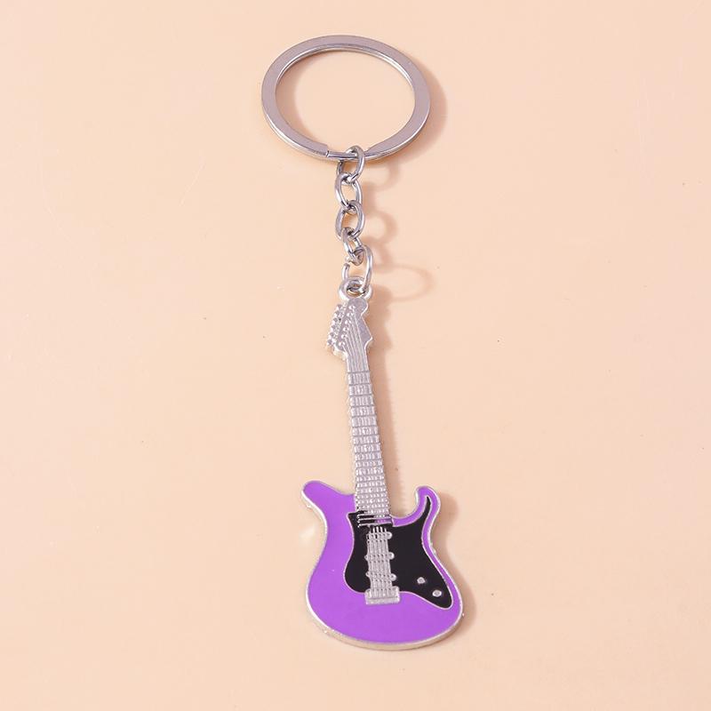 Cute Enamel Mini Piano Keychain Simulation Musical Instruments Key Ring Pendants Women Girls Handbag Decor DIY Jewelry Gift