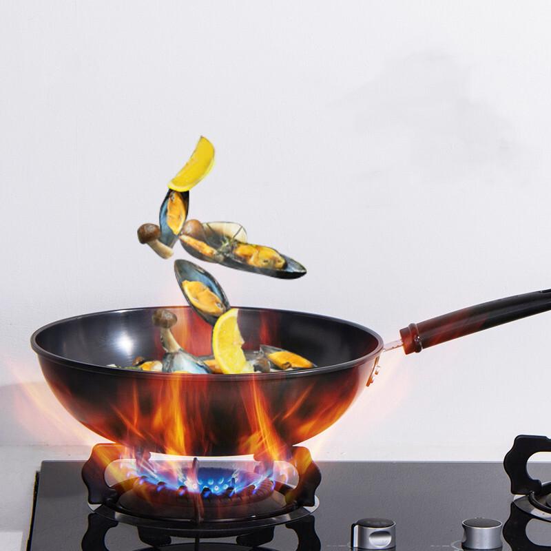 Чугунный вок Zhang Xiaoquan Dongpo Family Черное Золото