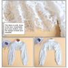 Solid Fake Collar Ruffles Classic Women Cotton Lace Diamond