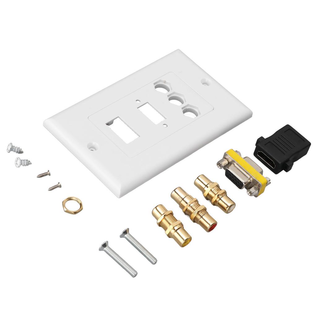 Мультимедийная розетка HD Multimedia Interface 3RCA VGA Коаксиальный Ethernet Настенная панель Разъем типа соединителя