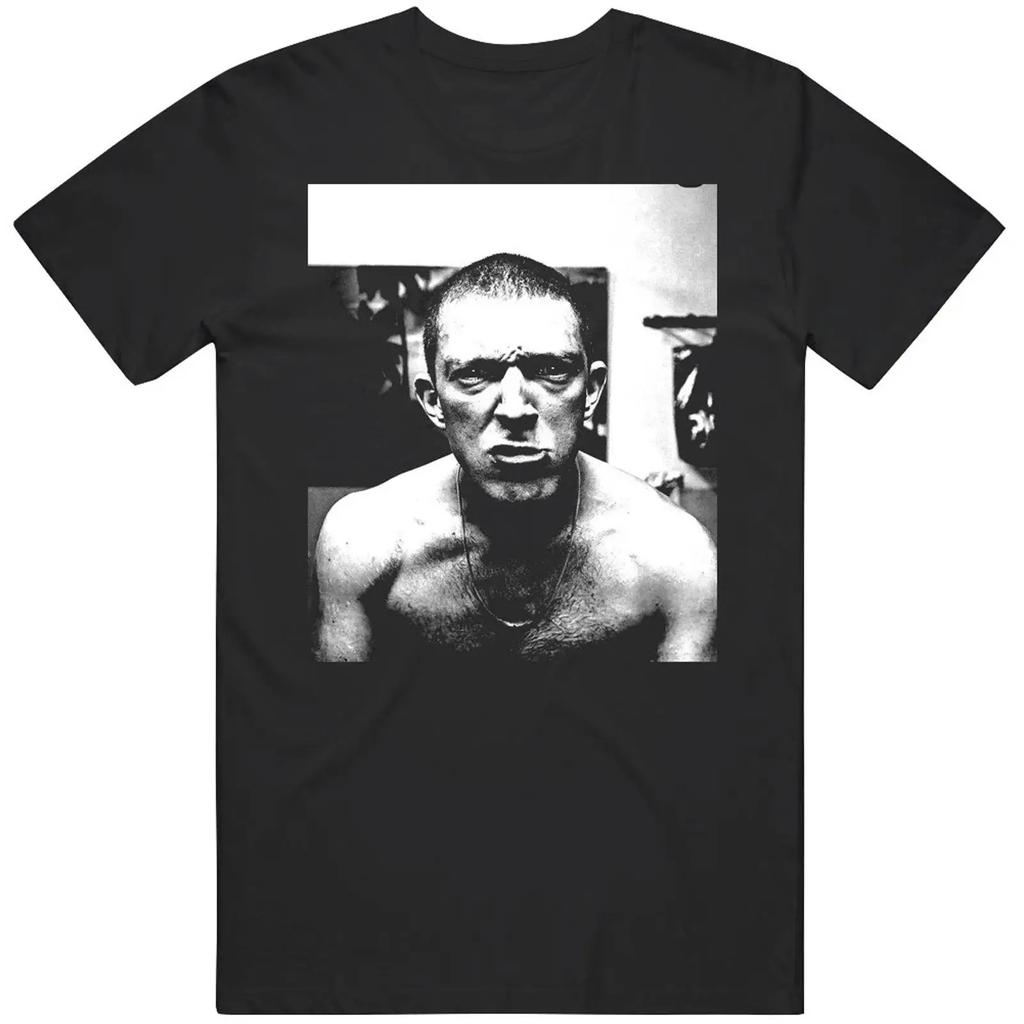 Retro T Shirt Cult Film Classic La Haine Vinz Cool Idea V2 Vintage Washed Streetwear Soft Fashion Homme Top For Everyday Wear
