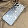 Чехол для телефона с сердечком для iPhone 14 Pro Max, чехол для iPhone 13 12 11 Pro Max XR XS X 7 8 Plus SE, противоударный прозрачный чехол с простыми линиями