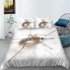 Women Home Bed Set Creative Mosquito Painting Duvet Cover Set Highend Bedding Cover Suit Pillowcase Stylish Bedding Cover