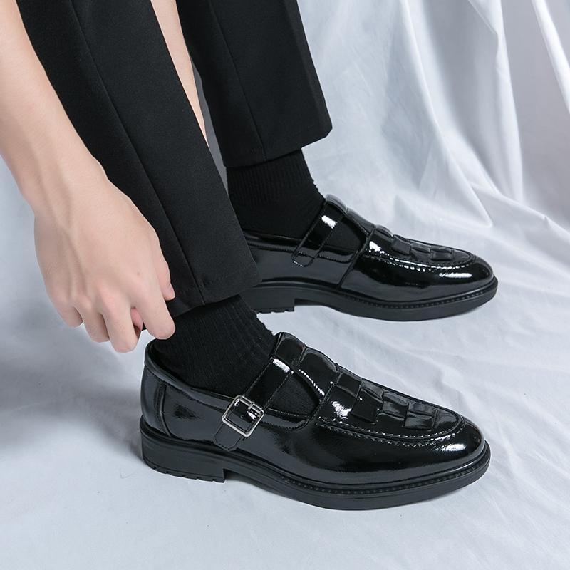 Модные классические зеленые модные повседневные туфли на толстой подошве для мужчин Оксфордские туфли класса люкс, формальные деловые туфли для вождения, свадебные туфли