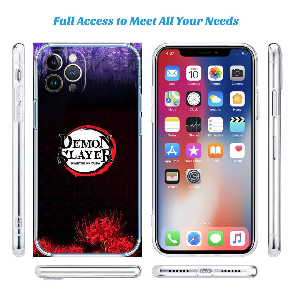 Anime Demon Slayer Phone Case for Motorola Edge 20 30 S30 40 50 Fusion Lite Plus Pro Neo Ultra One Hyper Power Action Zoom Macro Vision
