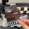 Leopard Print BB Clip: Retro, Versatile Fabric Hair Accessory for Autumn/Winter