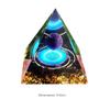 3D Мини-фигурка пирамиды Натуральный кристалл Каменная скульптура Офисные настольные украшения Оргон Декор Подарки для друзей
