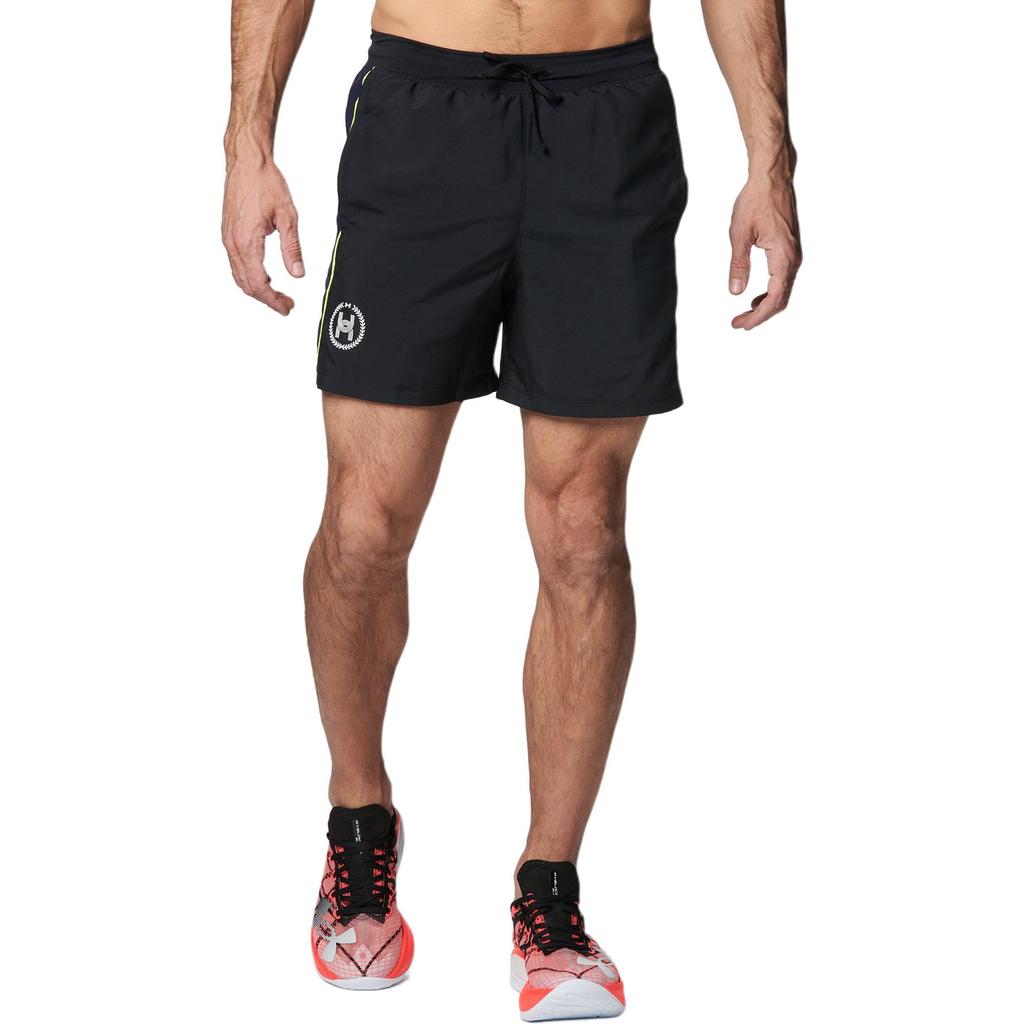 Under Armour Тренировочные шорты с высокой талией и завязками на завязках, повседневные мужские шорты, черные 1383235-001