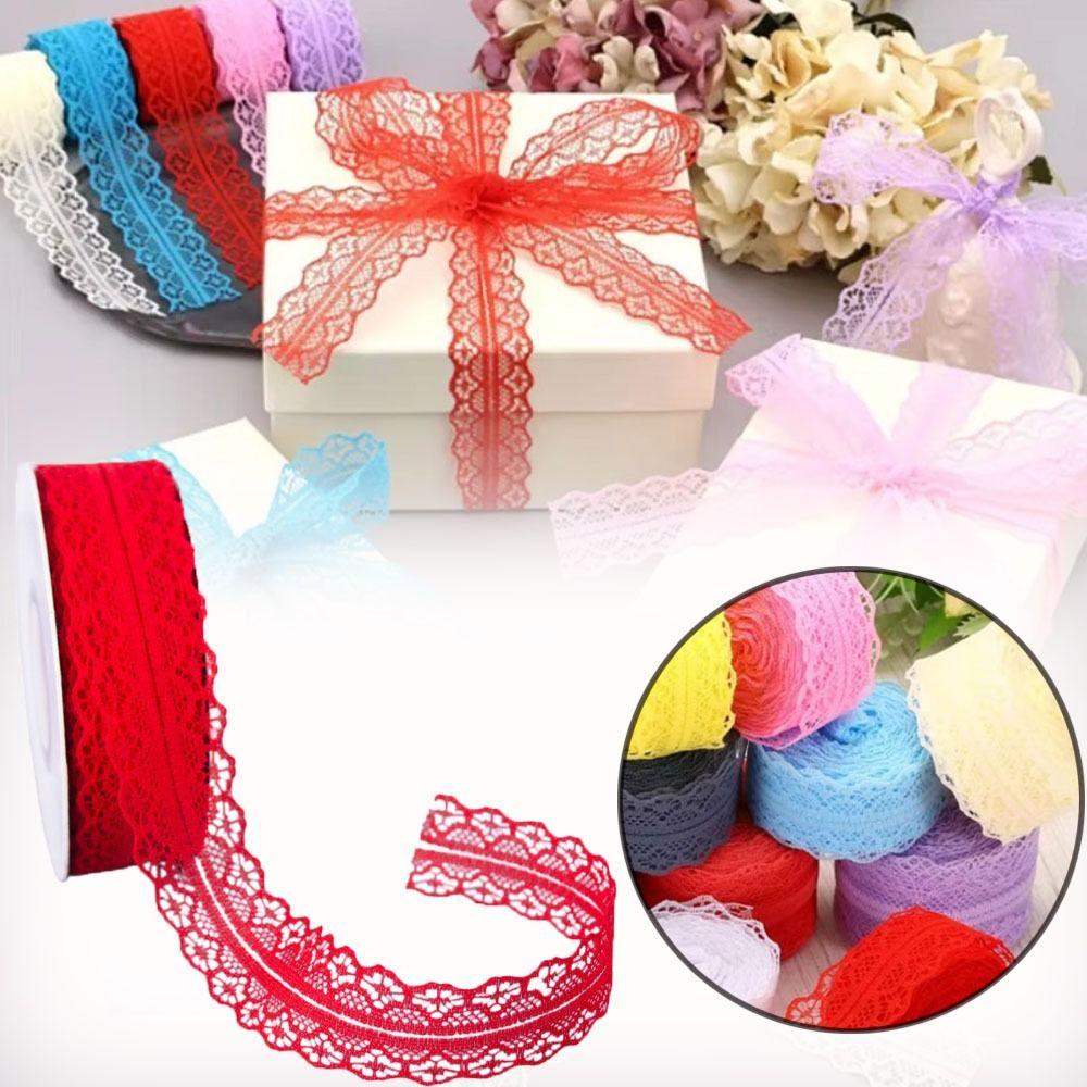 Wide Ribbons 3cm Lace Ribbon Vintage Pattern Gift Wrapping Ribbons Wedding Party Decoration