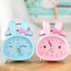 Students and Children's Bedside Luminous Sweeping and Silently Walking On The Bedside Cartoon Pearlescent Rabbit Ringing Alarm Clock
