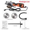 4.8A 580W Mini Circular Saw 3500RPM Electric Saw with 24T 40T Blades for Wood Plastic Max Cutting Depth 1 11 16   (90
