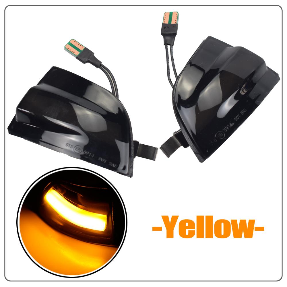 2pcs LED Dynamic Turn Signal Blinker Flowing Water Blinker Flashing Light For Ford Focus 2 MK2 2004-2008 C-MAX