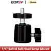 1/4" Swivel Ball Head Screw Tripod Mount 360° Rotating Base Adapter for DSLR Cameras For GoPro Hero 12 11 10 9 Insta360 DJI Osmo