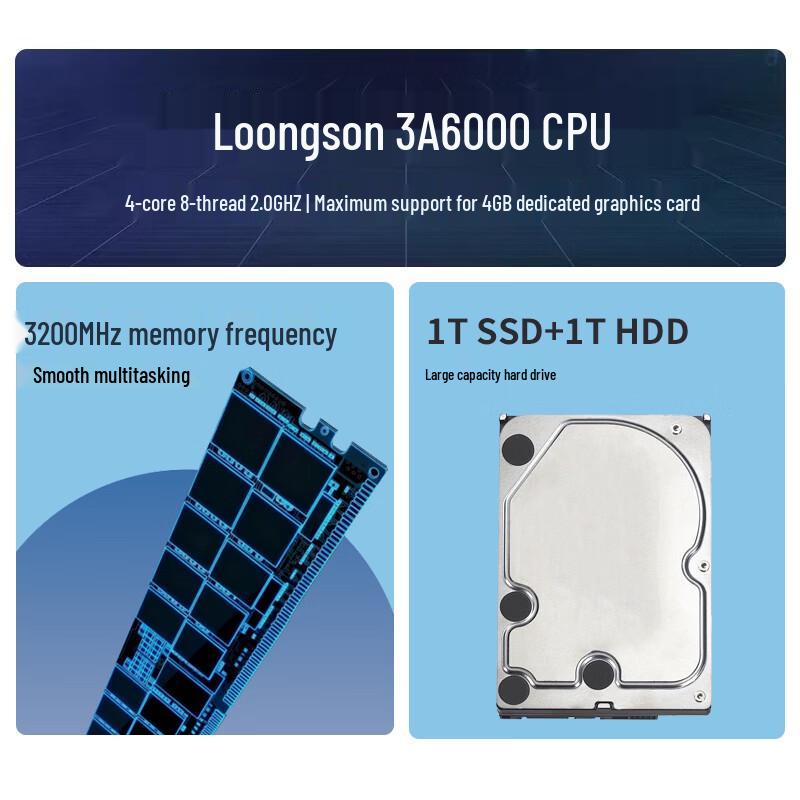 Peony Loongson 3A6000 Secure Desktop PC (CN version)