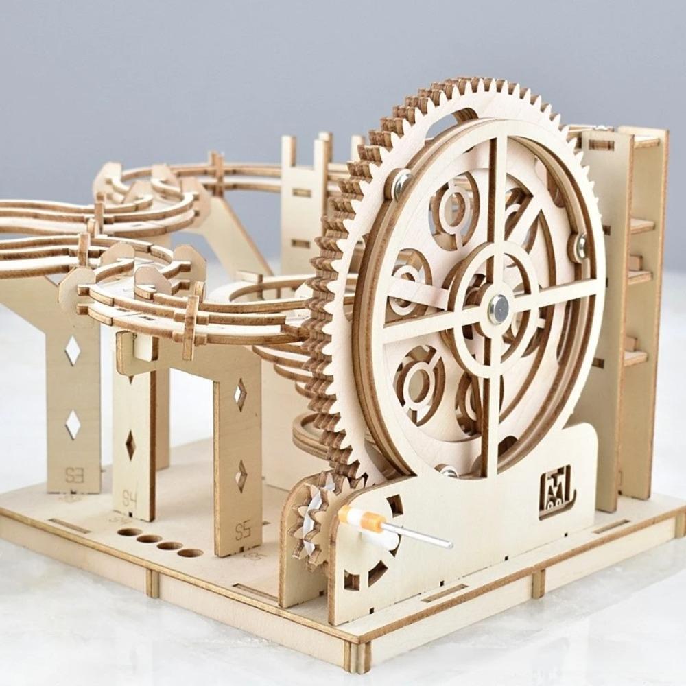 3D деревянные головоломки, строительные наборы, Marble Runs, механические головоломки, самостоятельная сборка, игрушки STEAM, развивающие игрушки для детей, подарок для взрослых
